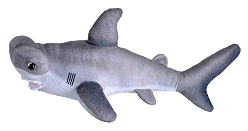 Wild Republic Plüschtier Living Ocean Mini Hammerhai, Stofftier, 40 cm