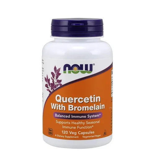 NOW FOODS, QUERCETIN mit BROMELAIN Immunsystem 120 Veg. Kapseln SUPER PREIS