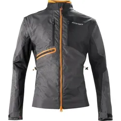 Acerbis Enduro-One Textiljacke - Schwarz/Neon-Orange - XL - Motorradjacke mit sportlicher Passform, abnehmbaren Ärmeln und 5 praktischen Taschen für optimalen Komfort und Funktionalität beim Endurofahren.
