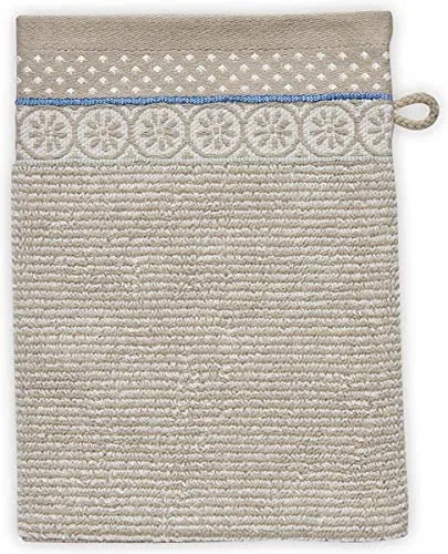Pip Studio Duschtuch Soft Zellige | Khaki - 70 x 140 cm in oliv von Pip Studio