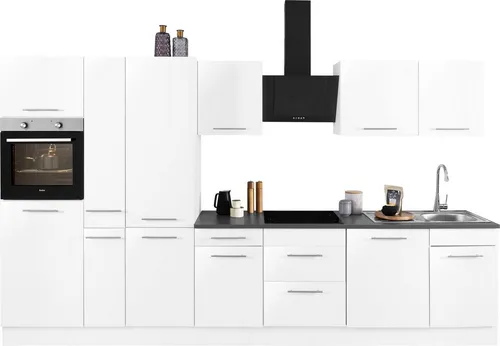 wiho Küchen Küchenzeile Ela, Breite 360 cm, Soft-Close-Funktion, höhenverstellbare Füße