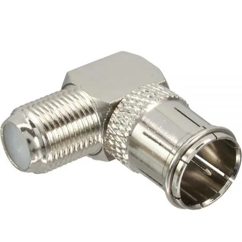 InLine Adapter F-Quick-Stecker (SAT) auf F-Buchse (SAT) gewinkelt