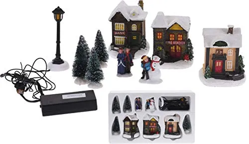 Spetebo Weihnachtsdorf mit LED Beleuchtung