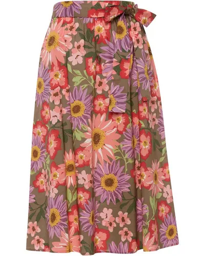 Brigitte von Schönfels Sommerrock Weiter Rock mit Gürtel