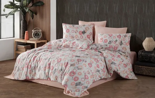 Buymax Bettwäsche Ariadne, Baumwollmischung, 2 teilig, Bettbezug-Set 135x200 cm Reißverschluss, 80% Baumwolle, 20% Polyester