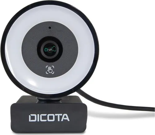 Dicota Webcam Ringlight 5MP mit Mikrofon