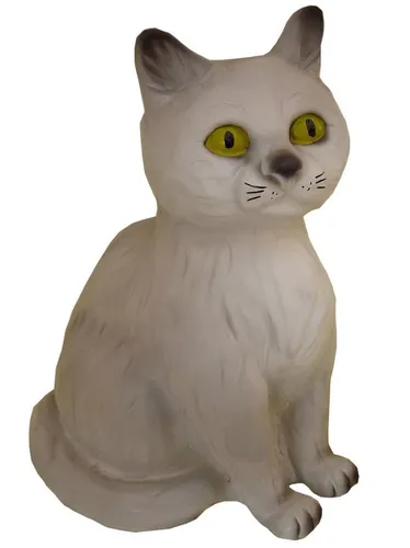 JVmoebel Tierfigur Katzenfigur aus hochwertigem Material für Garten und Außenbereich (1 St., Katze Material : Kunststoff 26 cm Höhe), Made in Europa