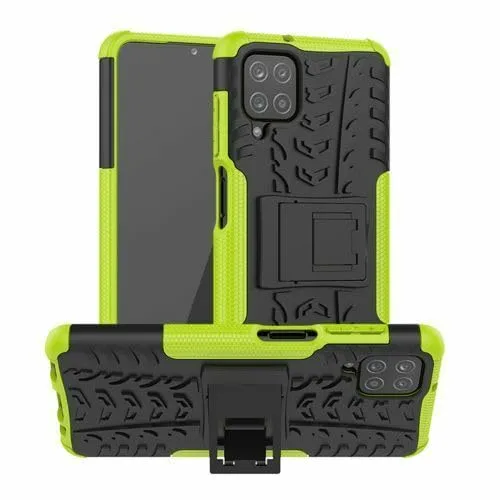 Oudoor Hülle Kompatibel mit Samsung Galaxy A42 | Case Panzer Hülle Cover Schutzhülle Etui Bumper | Grün