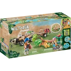 PLAYMOBIL Wiltopia 71011 Tierrettungs-Quad mit Tierfigur - Nachhaltiges Spielzeugset für Kinder ab 4 Jahren: PLAYMOBIL Tierrettungs-Quad mit Tierarzt, Jaguar und umfangreichem Zubehör. Fördert kreatives Spiel und Umweltbewusstsein!