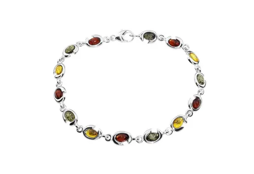 OSTSEE-SCHMUCK Armband - Tabea - Silber 925/000 - Bernstein (1-tlg)