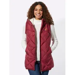Witt Jerseyweste Long-Steppweste rot 42