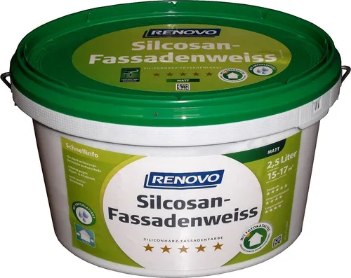 2,5L Renovo Silcosan Fassadenweis, Matt