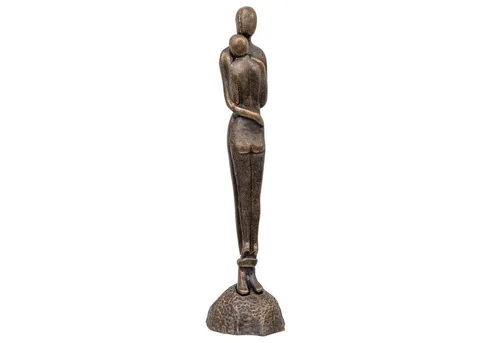 Aubaho Dekoobjekt Liebespaar Skulptur 67cm in bronze von Aubaho