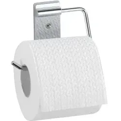 WENKO Basic Toilettenpapierrollenhalter 17895100 , 1 Stück, Edelstahl