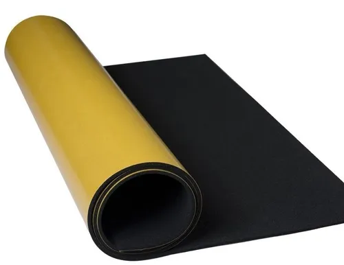 EPDM Zellkautschuk 3mm Stärke 0,5mx0,5m einseitig selbstklebend Moosgummi