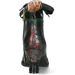 Schnürstiefelette LAURA VITA - Damen Leder Stiefelette in Schwarz mit gepolstertem Fußbett für höchsten Tragekomfort und praktischem Reißverschluss für einfaches An- und Ausziehen.