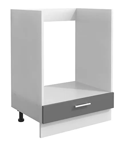 VCM Ofenschrank - Herdumbauschrank mit verstellbaren Füßen - Küchen-Schränke mit pflegeleichter Oberfläche und Zusatzfach für Backbleche, ideal für eine praktische und stilvolle Küchengestaltung.