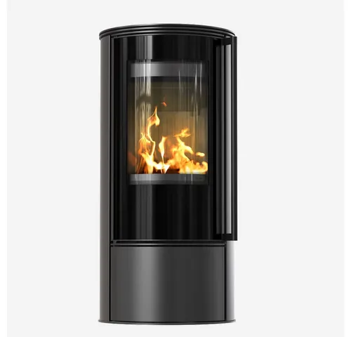 Kratki Kaminofen SKADI 5,50 kW - Moderner freistehender Kaminofen mit 80,5% Wirkungsgrad, umweltfreundlicher Technologie und elegantem Design für gemütliche Wärme und reduzierte Emissionen.