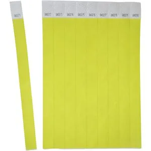 Zweckform Einlassbänder TYVYW-50, aus Tyvek, gelb, 500 Stück