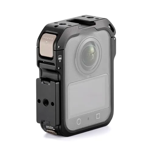 Tilta DJI Osmo 360 Cage, Kamerakäfig Horizontal-Montage-Kit Kompatibel mit DJI Osmo 360 - Schwarz TA-T89-A-B