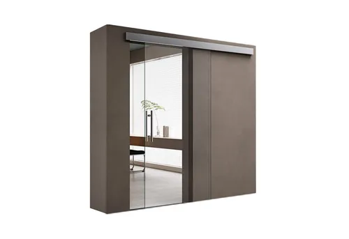 doporro Glasschiebetür komplettset Zimmertür glas H:2050mm 8mm ESG Nano Amalfi20