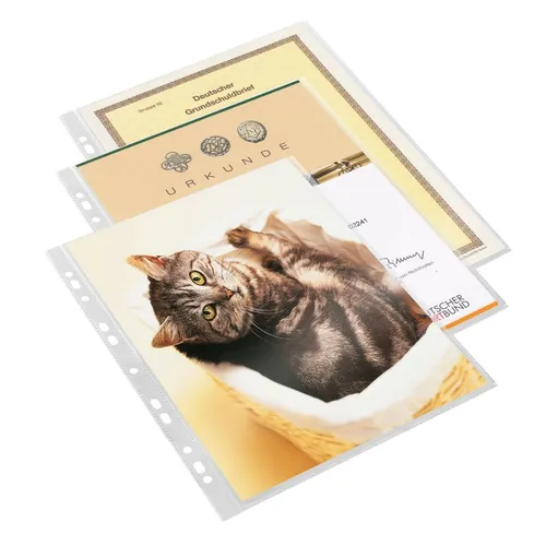 Fotohüllen DIN A4 Prospekthüllen glasklar 100 µm 100