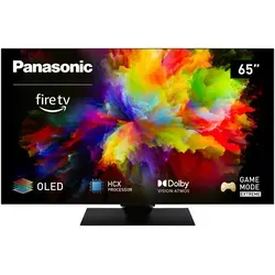 Panasonic TV TV-65Z80AEZ 65 Zoll 4K OLED - Fernseher mit 3840 x 2160 Ultra HD Auflösung, beeindruckenden Farben und tiefem Schwarz für ein atemberaubendes Seherlebnis.