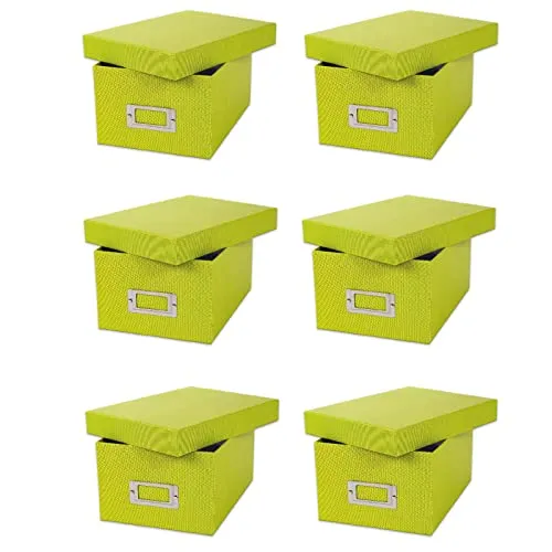 6x Goldbuch Fotobox Bella Vista bis 2800 Fotos 10x15 Foto Aufbewahrungsbox (grün)