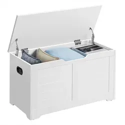 Boxxx Schuhbank Weiß, Kunststoff, 1-Sitzer, 80x46x40 cm - Moderne Boxxx Schuhbank in Weiß aus robustem Kunststoff. Ideal für die Garderobe, bietet Platz für Schuhe und dient gleichzeitig als praktische Truhe im Sitz.