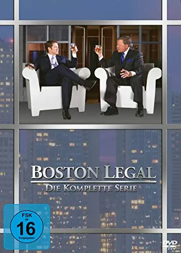 Boston Legal - Die komplette Serie auf 27 DVDs - Filme: Erleben Sie die humorvolle und spannende Juristenwelt von Boston Legal in der kompletten Serie, neu und originalverpackt.
