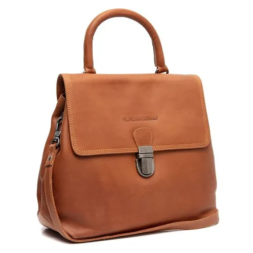 The Chesterfield Brand Angera Crossbody Bag Cognac - Umhängetaschen aus hochwertigem Rindsleder, langlebig und elegant, mit verstellbarem Schulterriemen für individuellen Tragekomfort. Maße: 25 x 21 x 10 cm.
