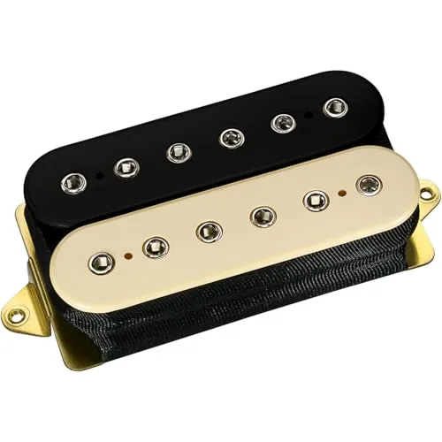 DiMarzio DP 100FBC Super Distortion Humbucker - E-Gitarren Tonabnehmer, Schwarz/Crème - Humbucker für E-Gitarren mit kraftvollem Sound und vielseitigen Klangmöglichkeiten, ideal für Rock und Metal.