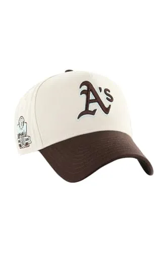 Brand Adjustable Cap - Cooperstown Oakland Athletics - Unisex Baseballcap in Grau, aus 100% Baumwolle, ideal für den Sommer. Bequem und vielseitig für Freizeitaktivitäten.