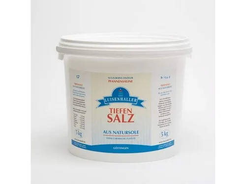 Dekomiro Salz- / Pfeffermühle Luisenhaller Tiefensalz fein - Hochwertiges, unverfälschtes Tiefensalz aus 250 Millionen Jahren alten Ozeanen, ideal zum Kochen. Frei von chemischen Zusätzen und perfekt als Fingersalz in der Küche.