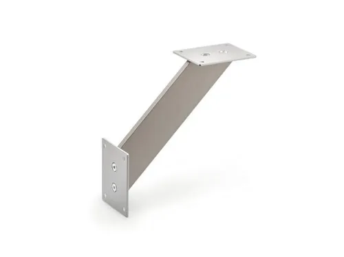 Korfu 3 Konsole, edelstahlfarbig, H 220 mm - Möbelzubehör, stilvolle und robuste Konsole für eine moderne Einrichtung