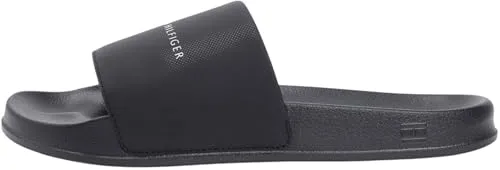 Tommy Hilfiger Herren Core Pool Fm0fm05799 Slides in Schwarz, 45 EU - Stylische und bequeme Slides von Tommy Hilfiger, ideal für Freizeit und Entspannung. Perfekt für den Sommer!