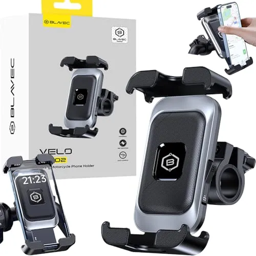 Blavec Fahrradhalterung für Telefon Motorrad Lenkerhalterung Stoßfest VELO BV-02