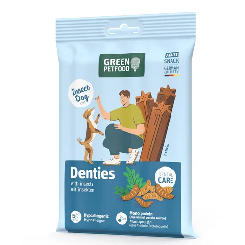 Green Petfood Denties with Insects 13 x 180 g