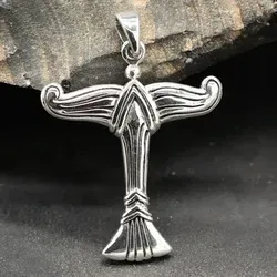 Drachensilber Irminsul Schmuck Anhänger aus 925 Silber in silber von Drachensilber