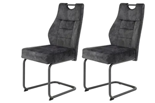 HELA Esszimmerstuhl Linda S - Bestseller Set (2 St.) - Stühle mit Taschenfederkern für hohen Sitzkomfort, belastbar bis 140 kg. Ideal für jedes Zuhause mit pflegeleichtem Samtvelours-Bezug.