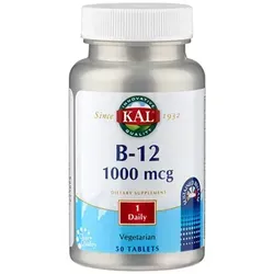 VITAMIN B12 1000 μg KAL Tabletten – 50 Stück