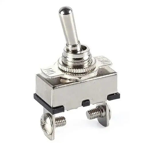 KFZ Kippschalter SPST 2 Pin Ein/Aus Schalter DC 12V 24V 20A, AC 10A 125V Metallschalter für KFZ, Boot, etc ASW-16-101