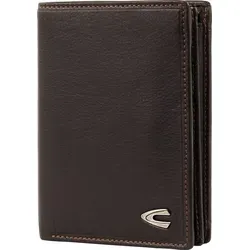 camel active Vegas Herren Geldbörse Hochformat - Mittelgroße RFID Leder Geldbörse in Braun mit 8 Kreditkartenfächern und elegantem Design