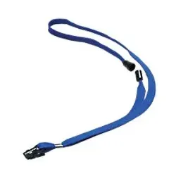 Durable Textilband 811907 - 10 Stück, dunkelblau mit Sicherheitsverschluss, ideal für Durable-Namensschilder und sicheren Halt