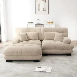 Odikalo 2-Sitzer Schlafsofa Cloud Ecksofa von Lanki International GmbH