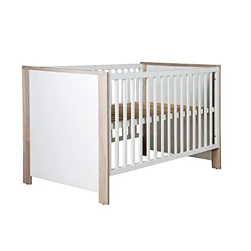 roba Kombi-Kinderbett 'Olaf' 70x140 cm - Höhenverstellbares Kombi-Kinderbett, umbaubar zum Juniorbett, mit 3 Schlupfsprossen für leichten Zugang – ideal für wachsende Kinder.