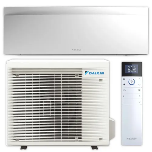 Daikin Split-Klimagerät FTXJ42A + RXJ42A9 - Klimagerät für Räume bis 50 m², kombiniert elegantes Design mit Effizienz. Mit Heiz-Boost-Funktion und intelligentem Luftstrom für ein perfektes Raumklima.