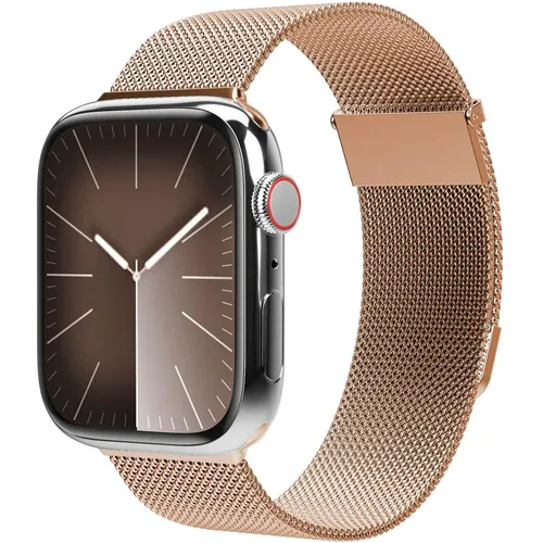 Armband Apple Watch 40 | 41 | 42 mm - Milanese Loop 2 in Roségold - Zubehör Smartwatches mit elegantem Milanese Loop 2, bietet ein stilvolles Design und perfekten Tragekomfort für Ihre Apple Watch.