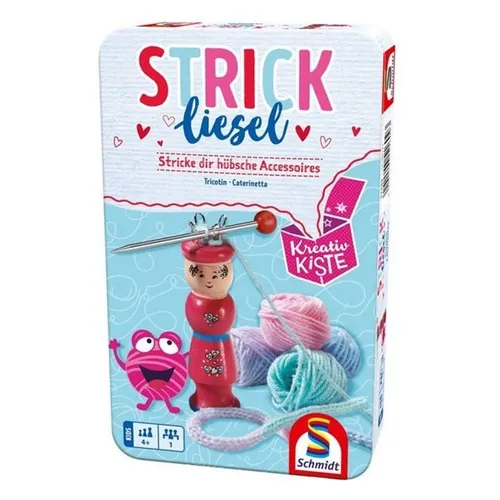 Strickliesel, Basteln Überarbeitung 2025 - Gesellschaftsspiel für kreative Bastler, fördert die Feinmotorik und das kreative Gestalten in neuen Designs.
