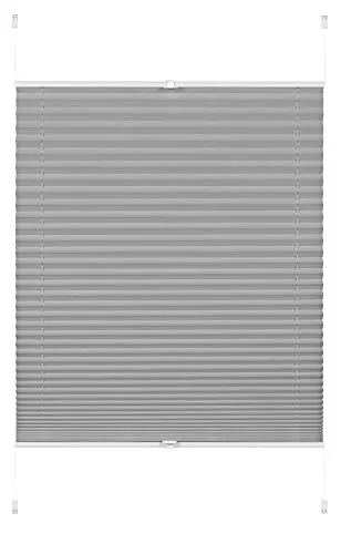 Produktbild GARDINIA Plissee ohne Bohren, Zum Klemmen, Blickdicht, Falt-Rollo zur Verdunklung, Sichtschutz, Verstellbar von 6 mm